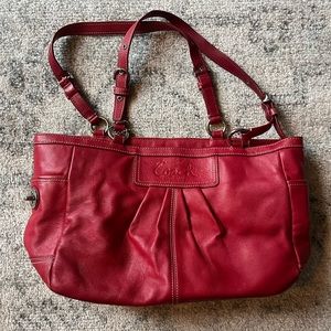 Red Coach bag